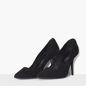 The Kooples Black Pointy Heeled Pumps size 8-8.5